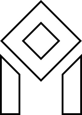 Basit bilgisayar arayüzü simgesi, vektör illüstrasyonu