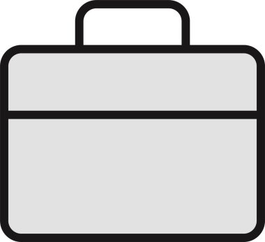 Çanta. Web simgesi basit illüstrasyon