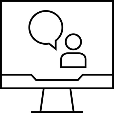 SMS ve Metin konuşma ikonu vektör illüstrasyonu