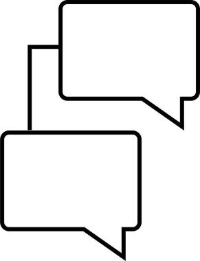 Konuşma balonu. Basit resimleme