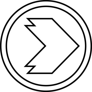 Web Arrow Simgesi, Vektör İllüstrasyonu