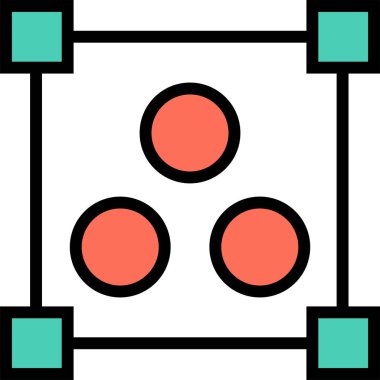 Düzenleme merkezinin basit simgesi soyut yaratıcı, vektör illüstrasyonunu soots