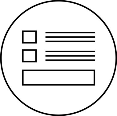 Web arayüzü simgesi, vektör illüstrasyonu