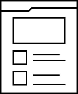 Web arayüzü simgesi, vektör illüstrasyonu