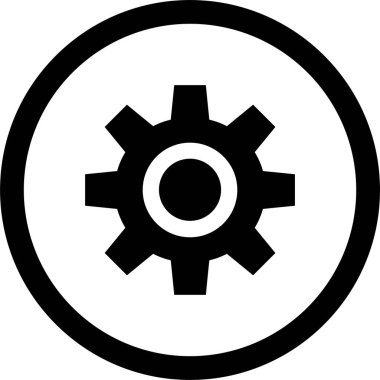 Ayarlar. Web simgesi basit illüstrasyon