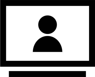 kullanıcı. Web simgesi basit illüstrasyon