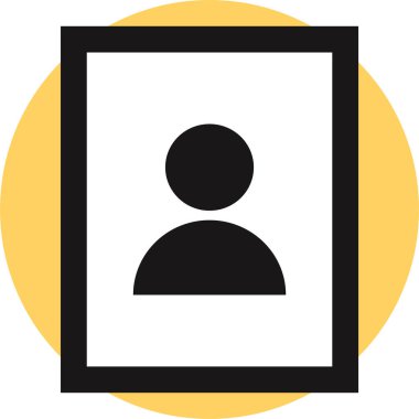 kullanıcı. Web simgesi basit illüstrasyon