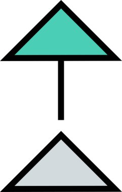 kullanıcı arayüzü ok simgesi, vektör illüstrasyonu