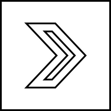 Web Arrow Simgesi, Vektör İllüstrasyonu