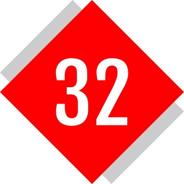 sayı işaret simgesi vektör illüstrasyonu 