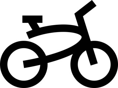 Bisiklet. Web simgesi basit tasarım