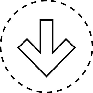 Web Arrow Simgesi, Vektör İllüstrasyonu