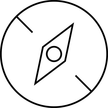 Pusula. Web simgesi basit tasarım