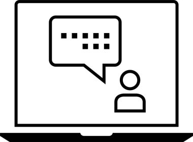 SMS ve Metin konuşma ikonu vektör illüstrasyonu