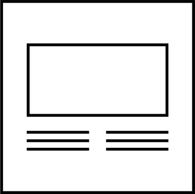 Web arayüzü simgesi, vektör illüstrasyonu