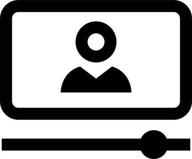 Web arayüzü simgesi, vektör illüstrasyonu