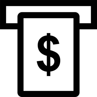 Kredi kartı ödemesi ve vektör illüstrasyonunun basit simgesi