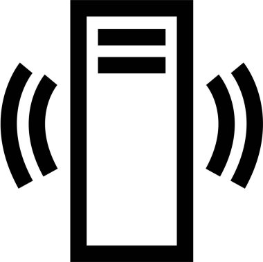 Kablosuz. Web simgesi basit illüstrasyon