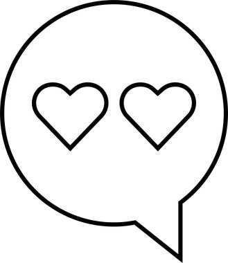 sohbet simgesi vektör illüstrasyonu 