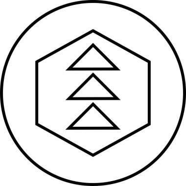 Basit bilgisayar arayüzü simgesi, vektör illüstrasyonu