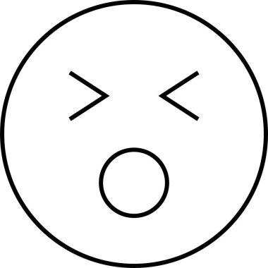 yüz simgesi, vektör illüstrasyonu 