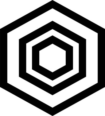 Bir geometrik simge ögesinin vektör çizimi