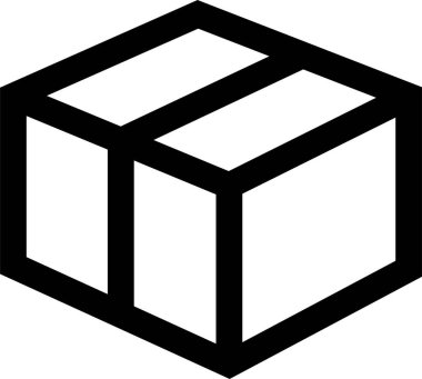 Basit alışveriş konsepti simgesi, vektör illüstrasyonu