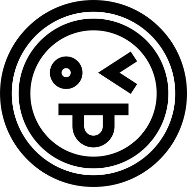 yüz simgesi, vektör illüstrasyonu 