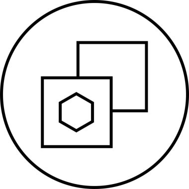 Basit bilgisayar arayüzü simgesi, vektör illüstrasyonu