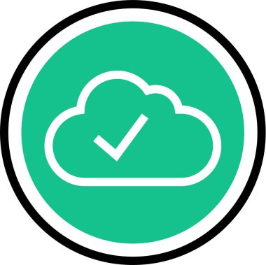 Basit işaretleme simgesi, vektör illüstrasyonu