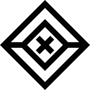 Basit bilgisayar arayüzü simgesi, vektör illüstrasyonu