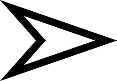 kullanıcı arayüzü ok simgesi, vektör illüstrasyonu