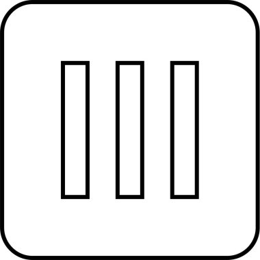 Basit bilgisayar arayüzü simgesi, vektör illüstrasyonu