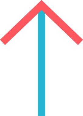 kullanıcı arayüzü ok simgesi, vektör illüstrasyonu