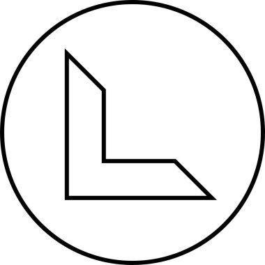 Basit bilgisayar arayüzü simgesi, vektör illüstrasyonu