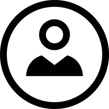 kullanıcı. Web simgesi basit illüstrasyon