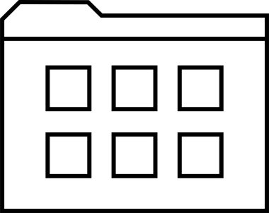 bilgisayar arayüzü dizin simgesi, vektör illüstrasyonu