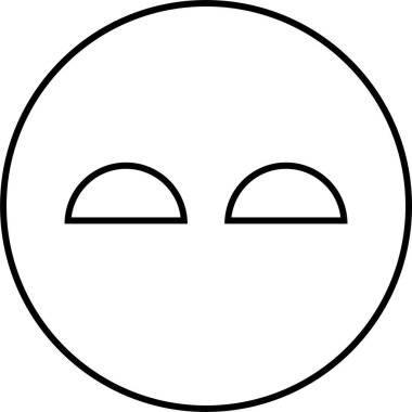 yüz simgesi, vektör illüstrasyonu 