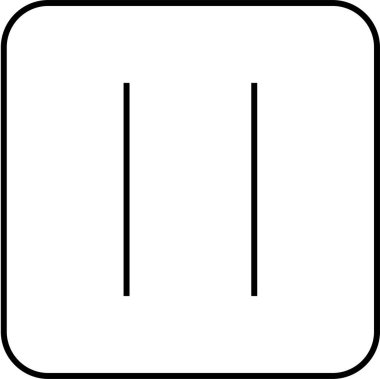 Basit bilgisayar arayüzü simgesi, vektör illüstrasyonu