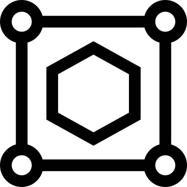 Basit bilgisayar arayüzü simgesi, vektör illüstrasyonu