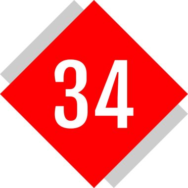 sayı işaret simgesi vektör illüstrasyonu 