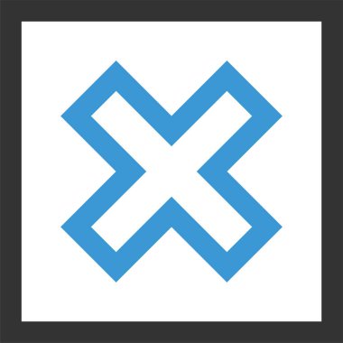 Basit bilgisayar arayüzü simgesi, vektör illüstrasyonu