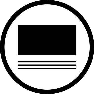 Web arayüzü simgesi, vektör illüstrasyonu