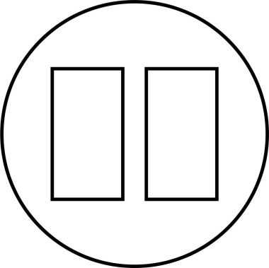 Web arayüzü simgesi, vektör illüstrasyonu