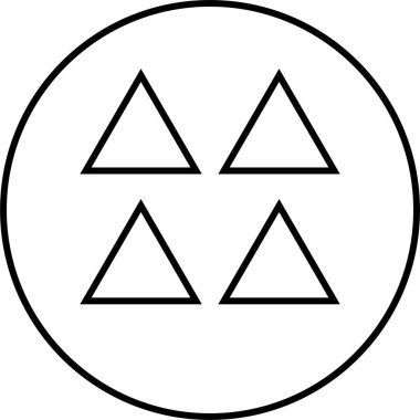 Basit bilgisayar arayüzü simgesi, vektör illüstrasyonu