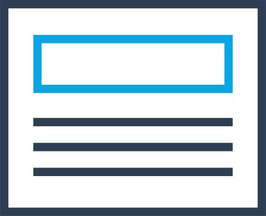 Belge. Web simgesi basit illüstrasyon