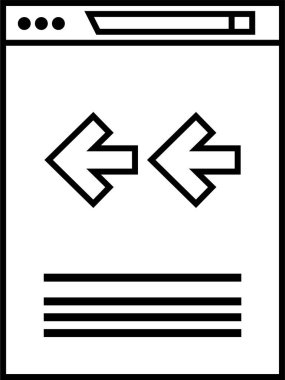 Basit web bilgi simgesi, vektör illüstrasyonu