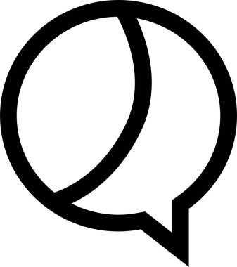 sohbet simgesi vektör illüstrasyonu