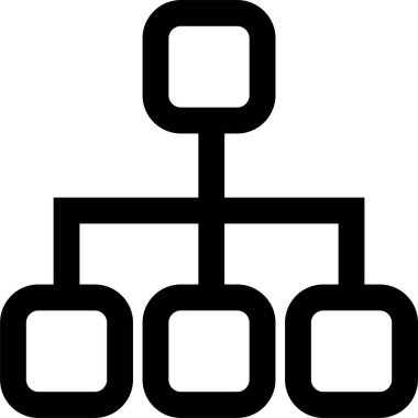 hiyerarşi. Web simgesi basit illüstrasyon