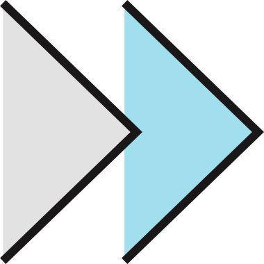 kullanıcı arayüzü ok simgesi, vektör illüstrasyonu